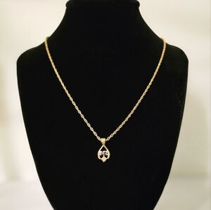 Nina Ricci Gold Dainty Pendant Necklace 16"-18"